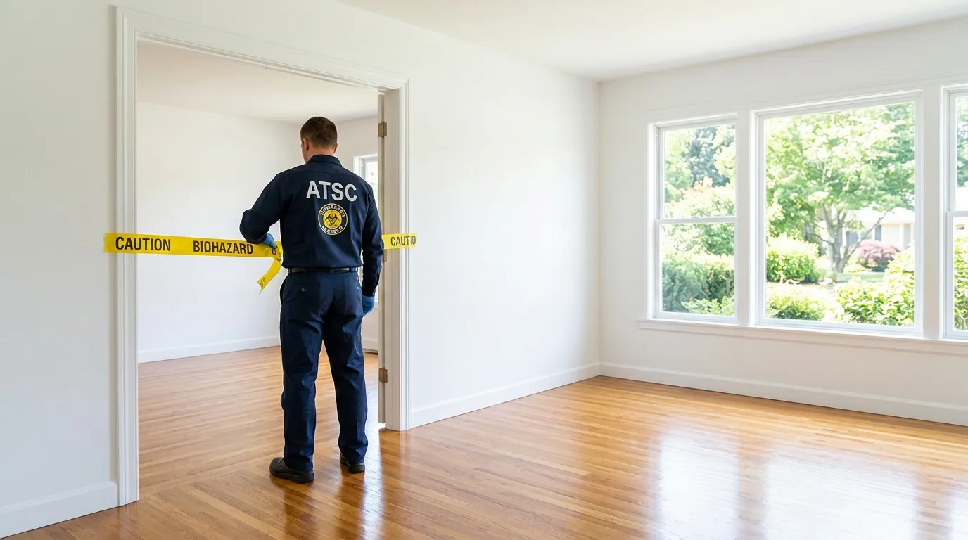 Certified biohazard cleanup crew performing Crime Scene Cleanup in West Hollywood